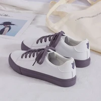 women sneakers pink cute fruits peach grape pear lace up lady leather casual shoes flat heel waterproof 2020 white shoes g01 13