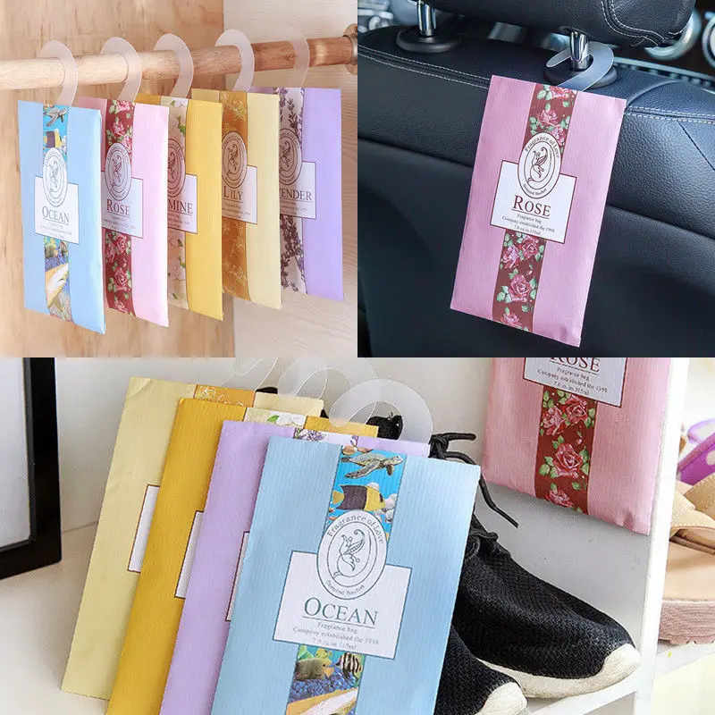 5 Taste New Fresh Air Scented Fragrance Home Wardrobe Drawer Car Perfume Sachet Bag Aromatherapy Package | Дом и сад