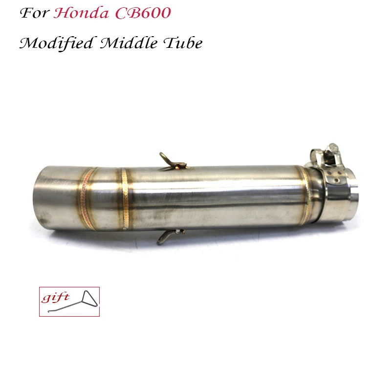 

Motorcycle Exhaust Escape Modified Middle Tube Link Pipe Withtout Muffler For Honda CB600 CB600F Variation Hornet 600