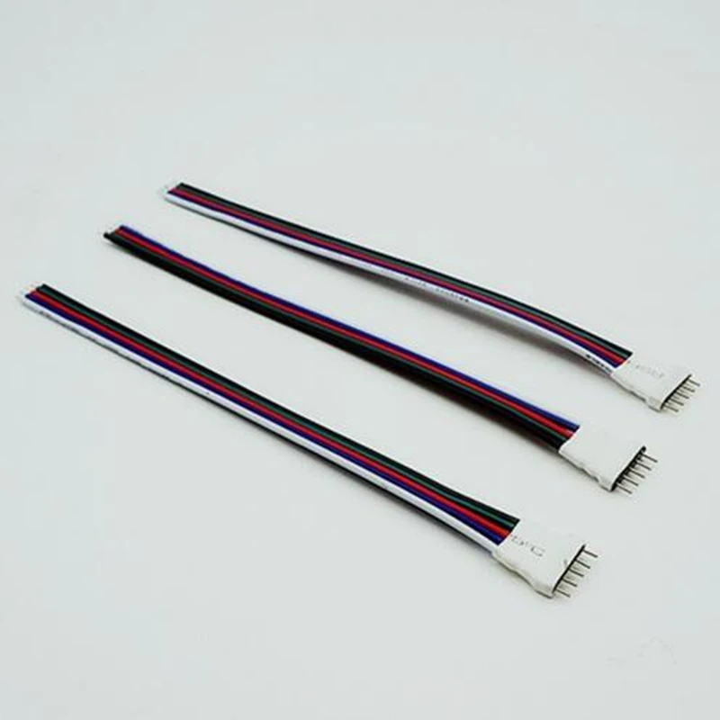 

10 пар 5-контактный штекер-гнездо, светодиодный разъем с кабелем, длина 15 см для светодиодной ленты RGBW SMD 5050 RGBW RGBWW