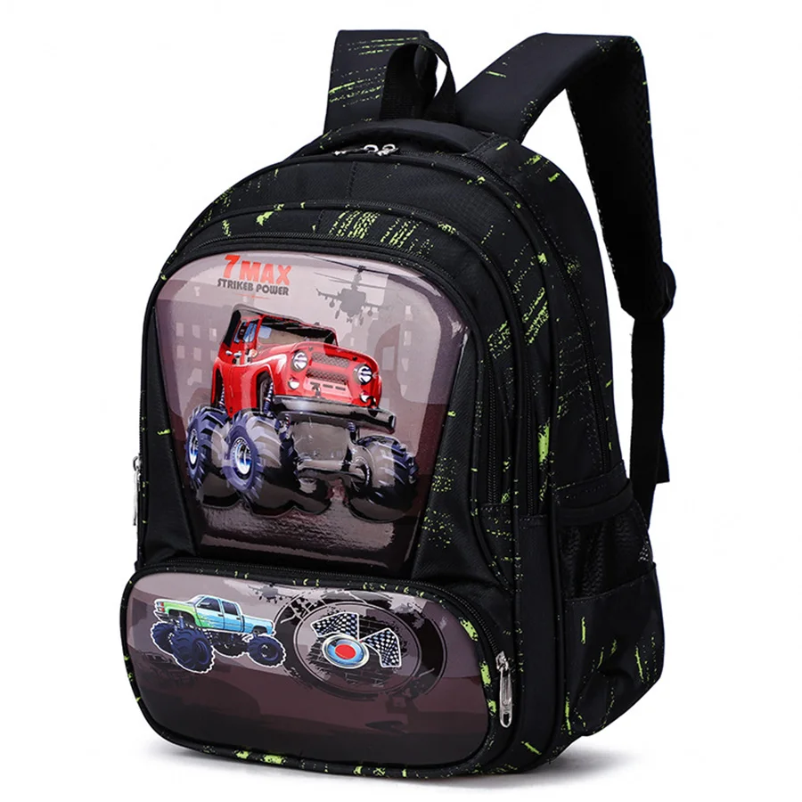 Новинка ранцы для мальчиков и девочек с рисунком в виде машинок детские
