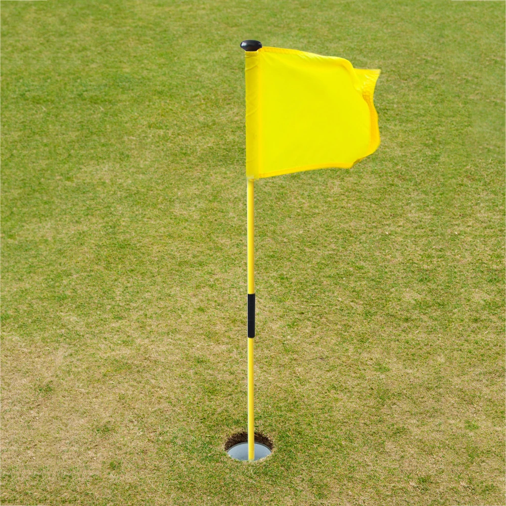 Golf Flagsticks Putting Green Flags Hole Cup Pin for Driving Range Outdoor Backyard Practice Accessories | Спорт и развлечения