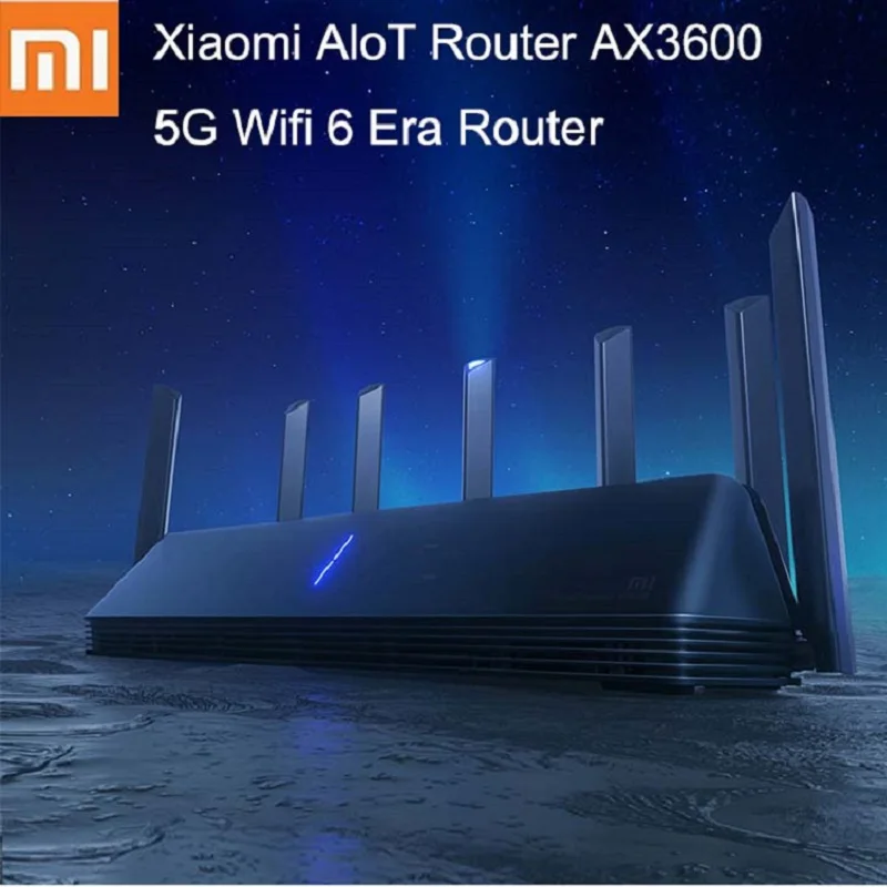 Маршрутизатор Xiaomi AX3600 AIoT Wi-Fi 6 600 Мб двухдиапазонный 2976Mbs гигабитный Qualcomm A53