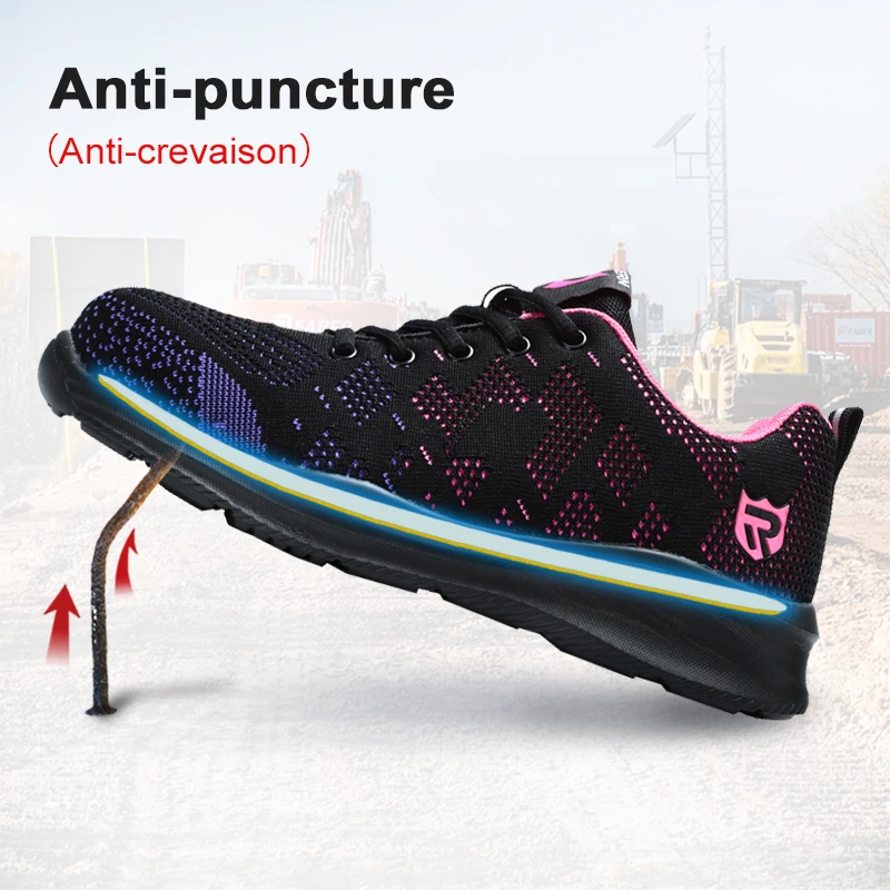 DYKHMILY/Рабочая безопасная обувь со стальным носком для женщин и мужчин