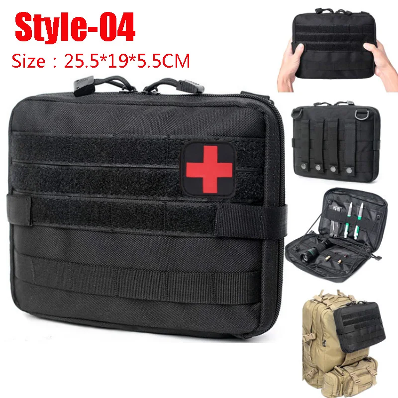 

First Aid Bag Outdoor SOS Pouch Army Tactical Waist Bag Medical Kit Bag Molle Backpack EDC Emergency Pack Survival Kit Military