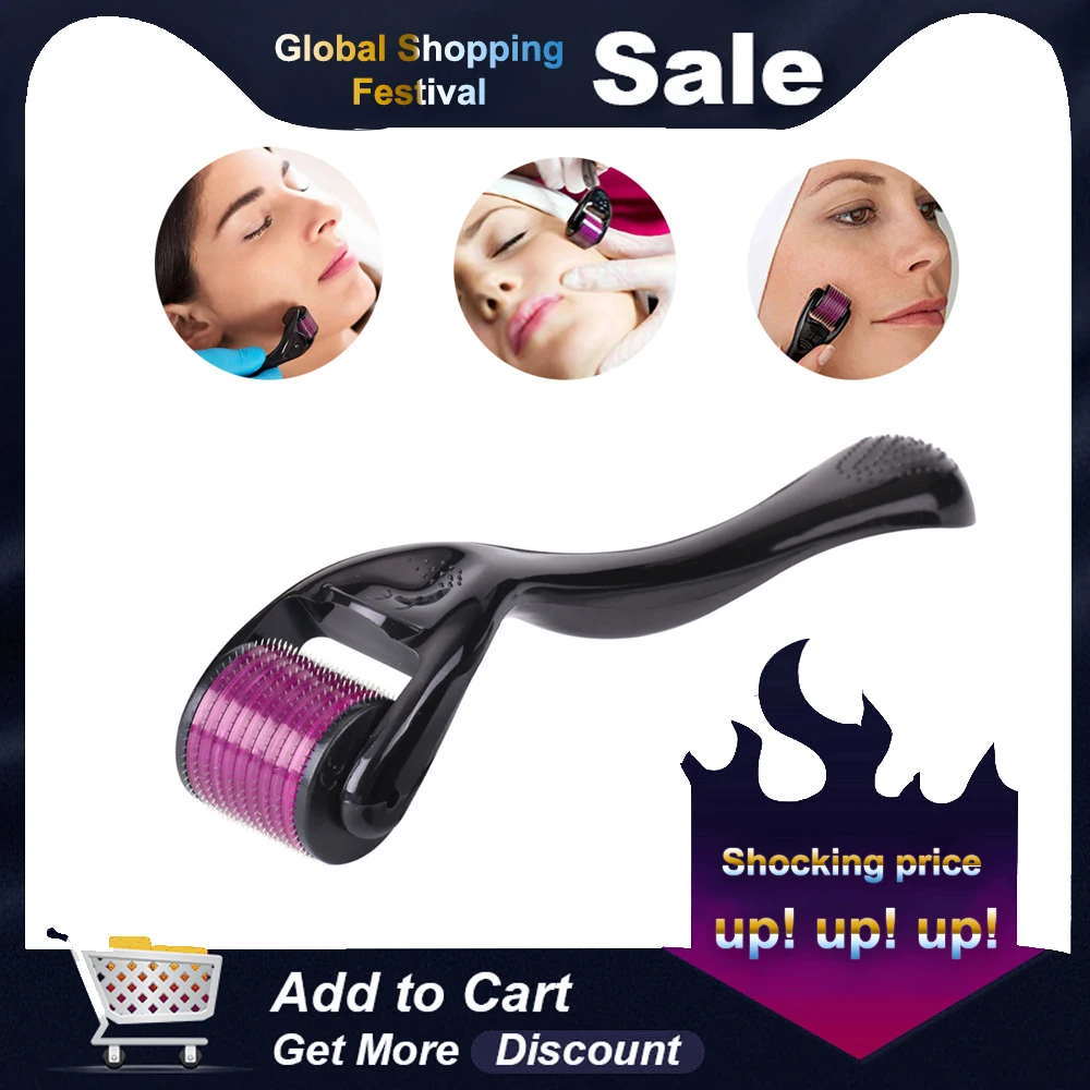 Дерма ролик 540 микроedle комплект для лица тела микродермабразия косметический