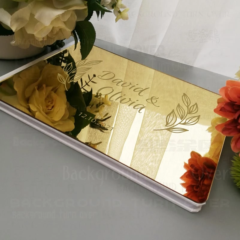 Гостевая книга Свадебные персонализированные вечерние белые выгравировать