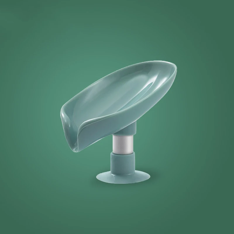 

Bathroom Soap Holder Leaf Shape Soap Box Kitchen Dish Storage Box Non-slip Drain Soap Storage Case Container Bathroom accessorie