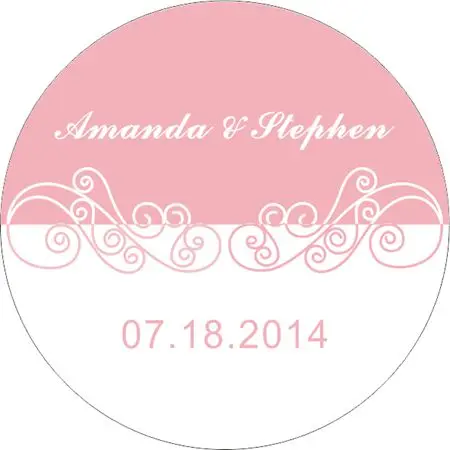 New Paper Custom Sticker for Wedding / Party Round Shape 3cm | Дом и сад