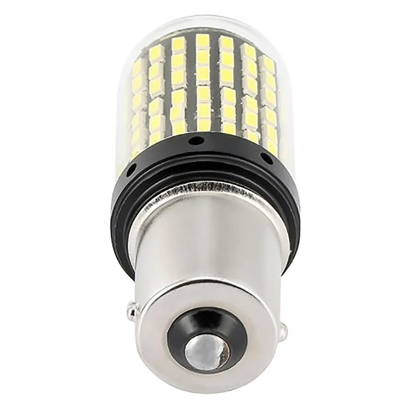 Newest DC12V Super Bright Low Power 1156 P21W BA15 180° LED Bulbs for Back Up Reverse Lights Or Tail Brake Xenon White(65 | Автомобили и