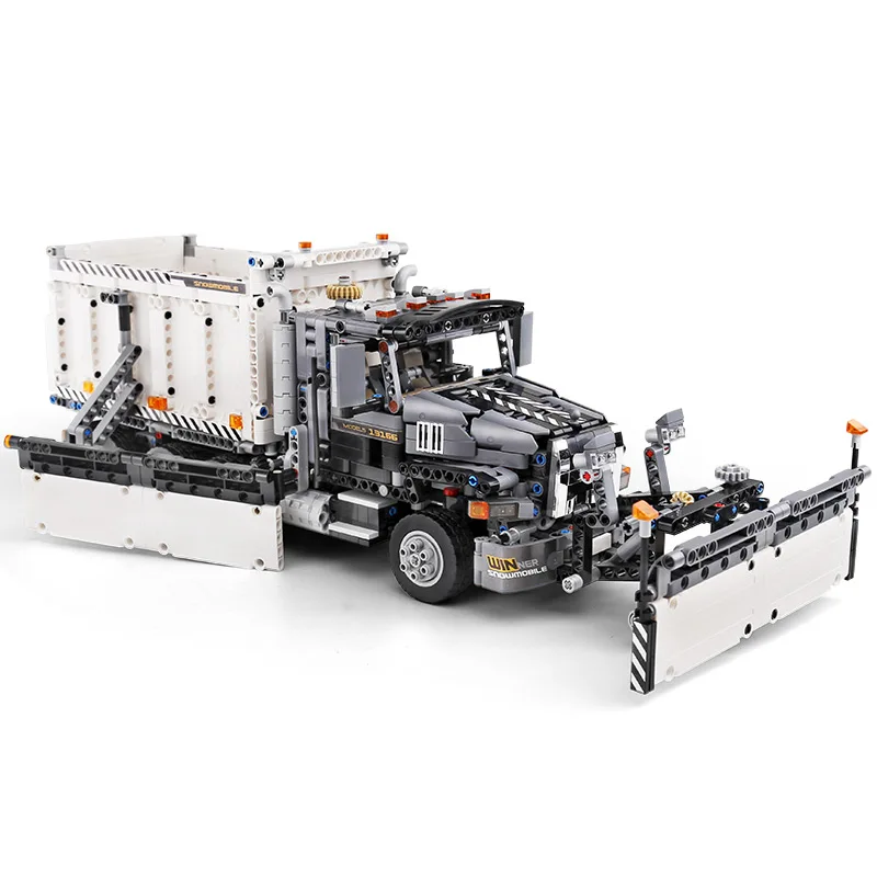 MOC Mould King 13166 серия город Очистка Снега автомобиль отличные транспортные средства