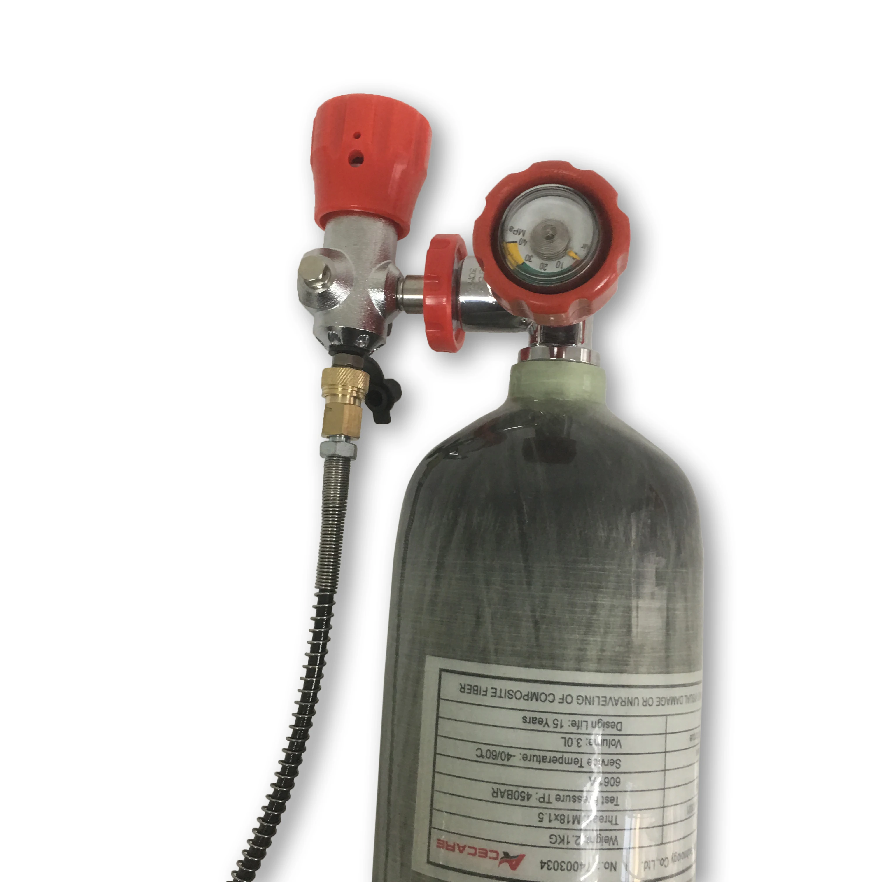 Acecare 3L акваланг Pcp Набор Мини бак Hpa волокно углеродный цилиндр Co2 кислородный