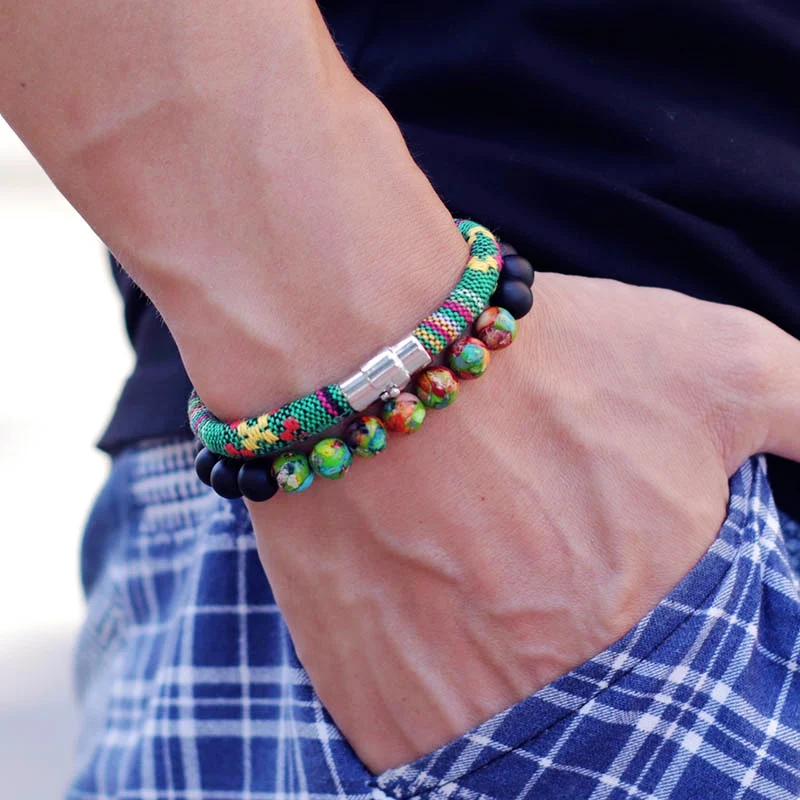 Коллекция 2022 года богемный веревочный браслет для мужчин Женский