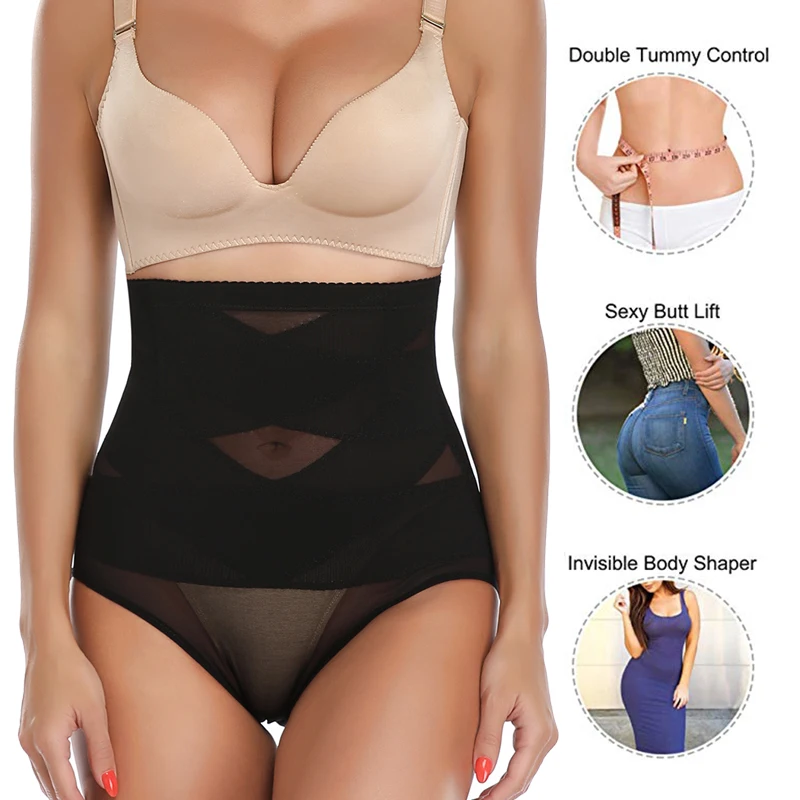 Корректирующие трусики с высокой талией утягивающие живот | Женская одежда