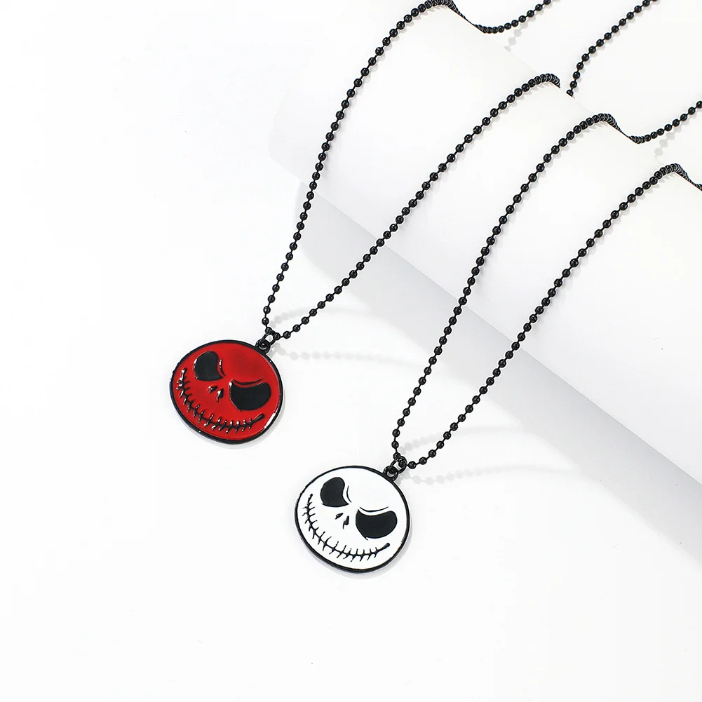 Длинная цепь на Хэллоуин панк сплав Череп голова скелет искусственное ожерелье