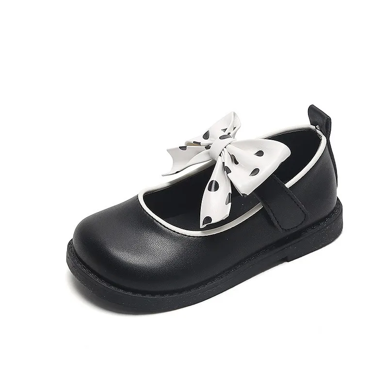 

CMSOLO Leather Shoes Baby Toddlers Kids Shoes New Fashion Spring Summer Shoes Princess Girls Dance Party Soft Bottom PU Shoes