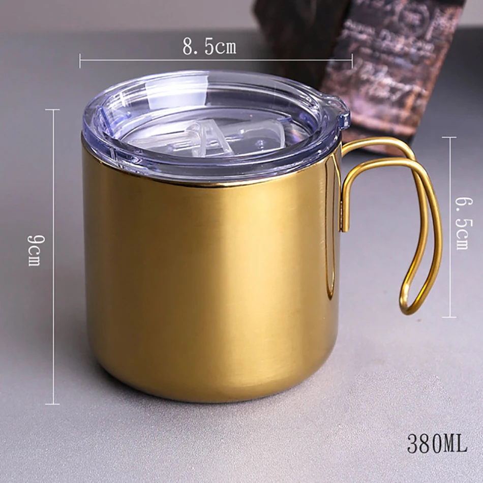 Shining Creative Stainless Steel Coffee Mugs Tumbler Thermos Mug Bussiness Office Milk Thermo Bottle | Дом и сад