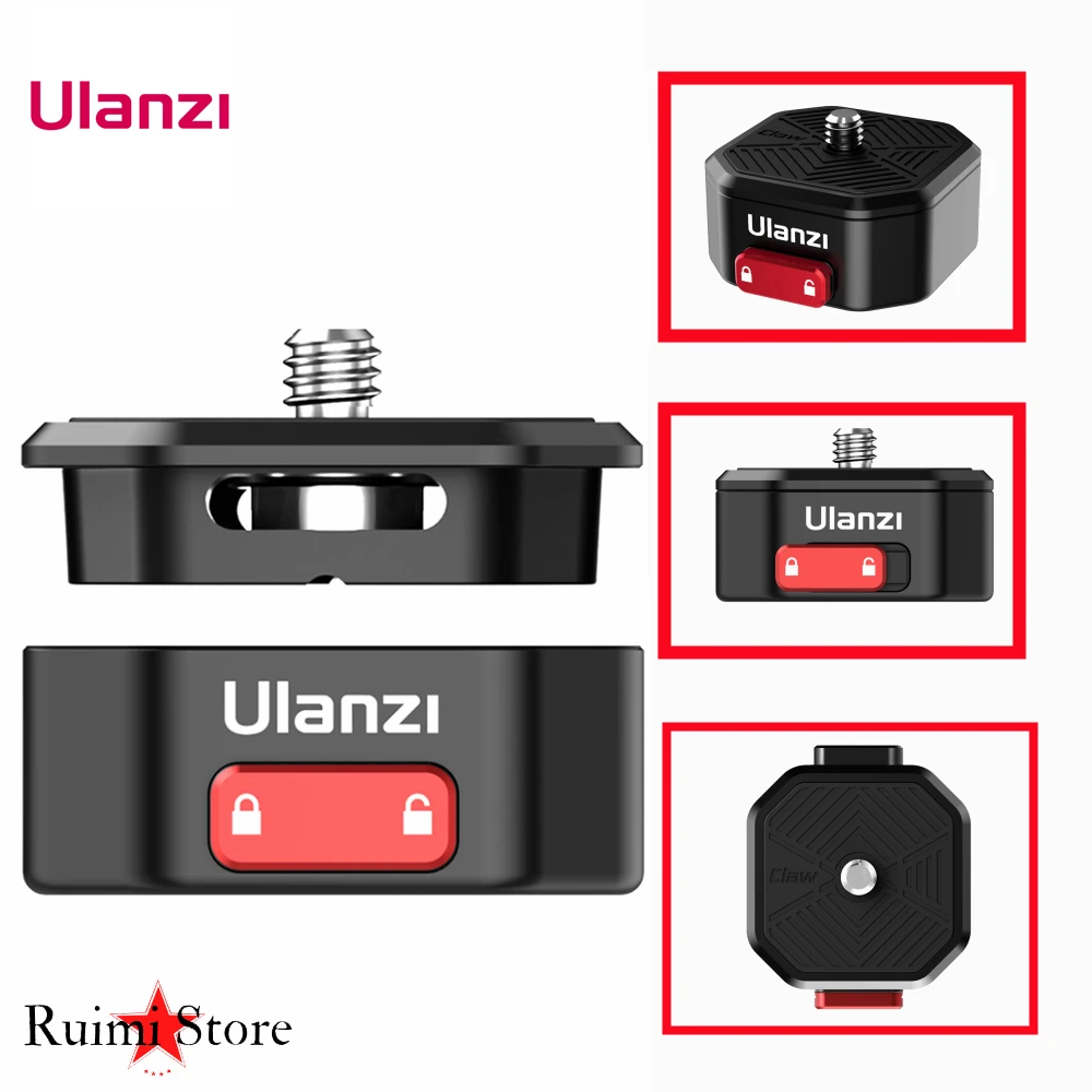 

Ulanzi Claw Quick Release Plate Clamp Quick Instal System DSLR Gopro Action Camera Shoulder Strap Belt Clamp Quick Switch Kit