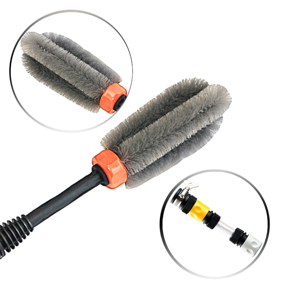 

Discount Super Soft Car Wheel Hub Cleaning Brush Tire Wheel Rim Cleaner Connect with Water Pipe Car Beauty Maintain Tool Kit