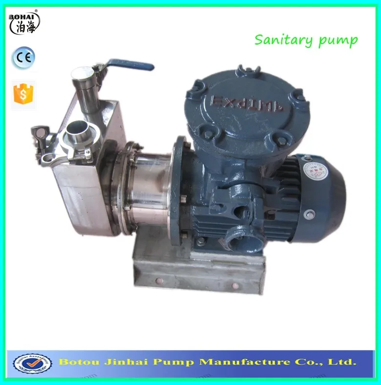 

Centrifugal type health grade milk pump