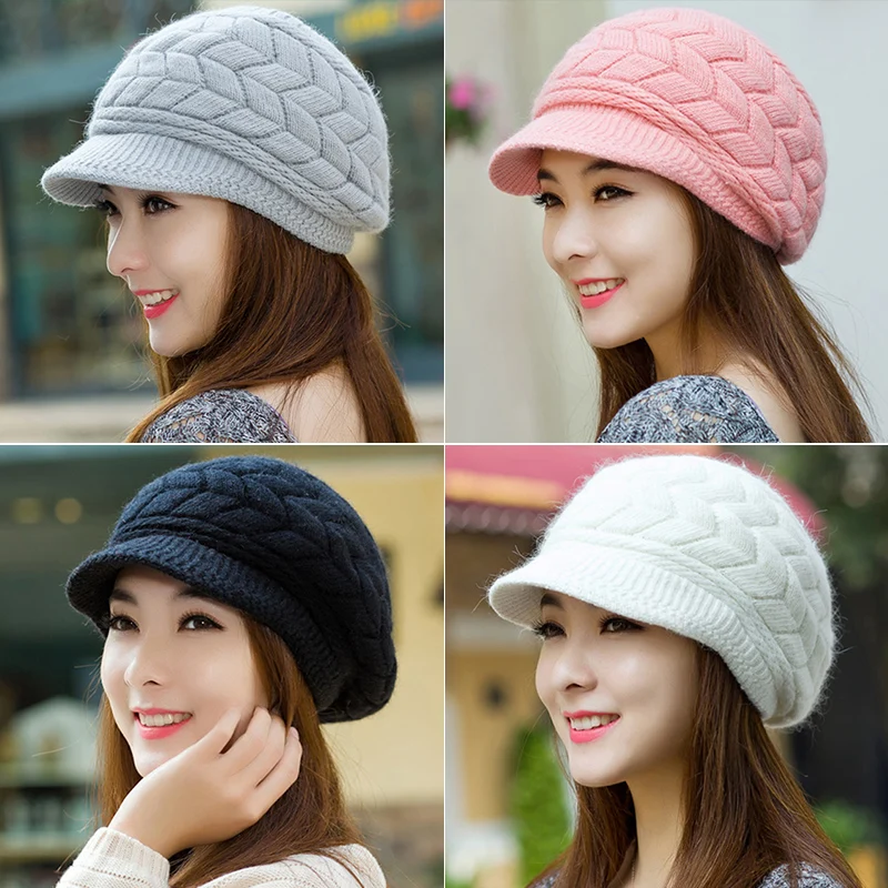 Новинка 2019 модная женская зимняя Осенняя шапка из кроличьего меха теплые