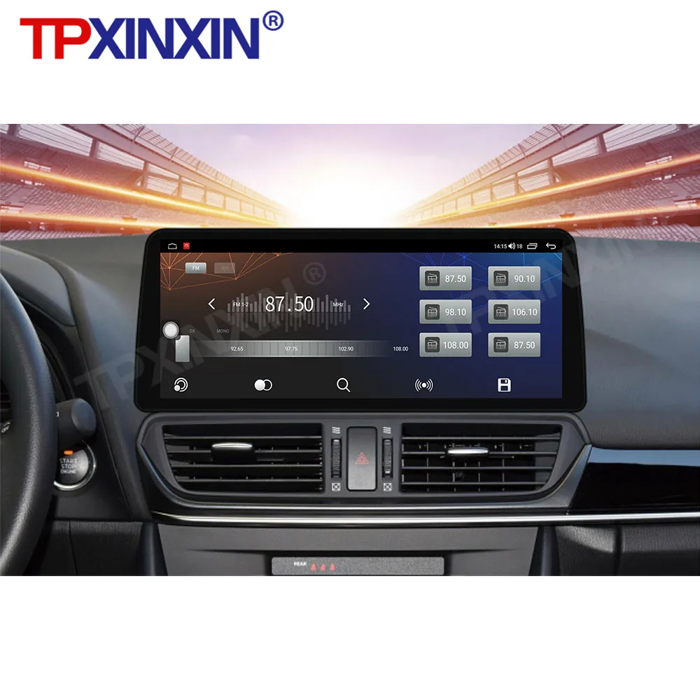 저렴한 Mazda 3 Angkesaila2014-19 안드로이드 10 6 + 128G ROM 자동차 라디오 플레이어 GPS 네비게이션 스테레오 Headunit 무선 Carplay