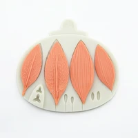 4 flower leaf silicone mold fondant mold wedding cake decorating tools accessories chocolate resin baking moulds for art