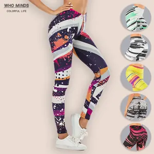 Рисунком; Изящная пикантная Фитнес Леггинсы для женщин с принтом Леггинсы Mujer эластичные леггинсы антицеллюлитный пуш-ап Мягкие штаны тонкие плотные леггинсы для девочек