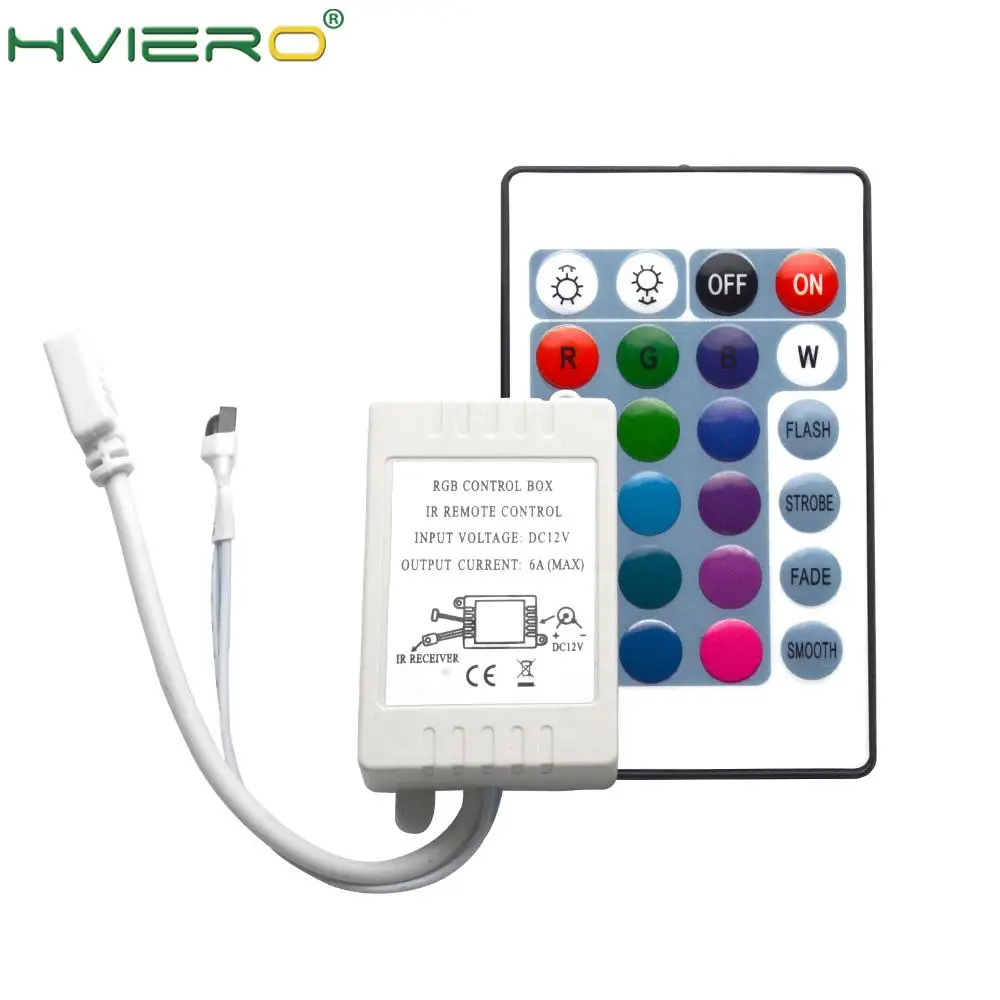 24 клавиши RGB светодиодный светильник контроллер ИК RF удаленный беспроводной