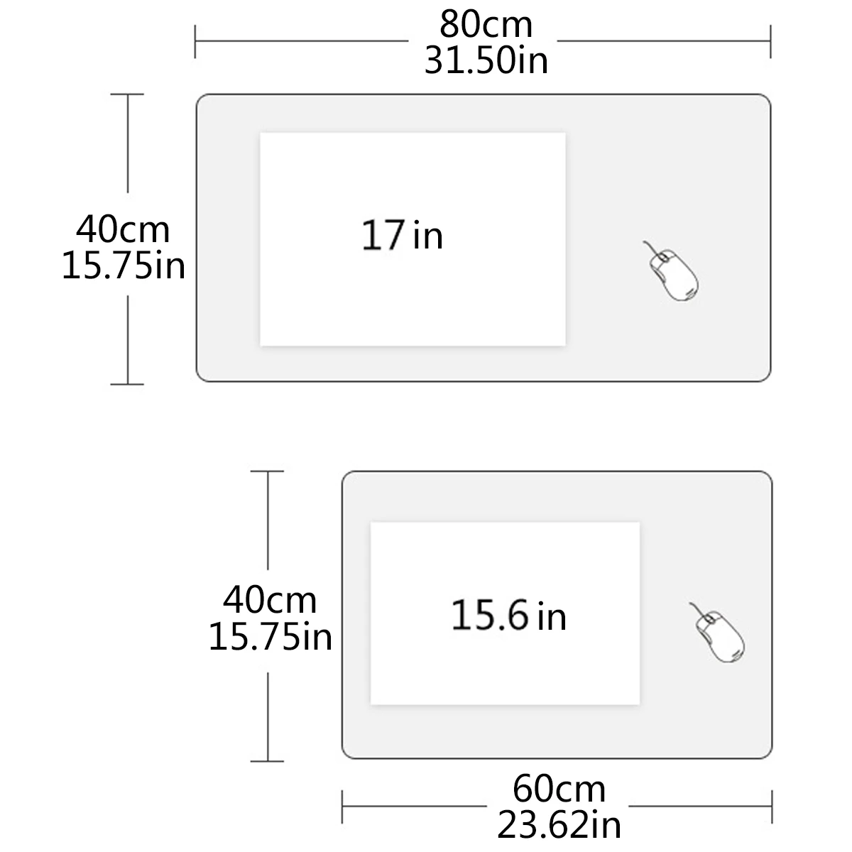 80x40 см и 60x40 см складной стол для ко