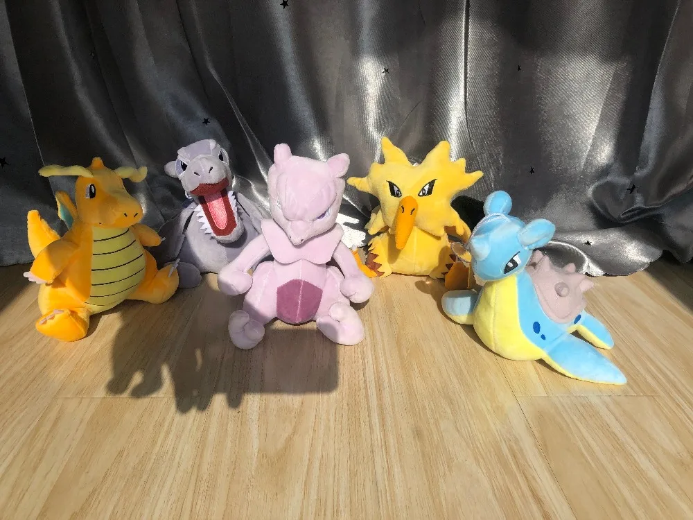 Пикачу Squirtle Charmander Bulbasaur Eevee Jigglypuff Mewtwo плюшевый снорлакс кукла мягкая чучела Подвеска Дети Детские игрушки Подарки