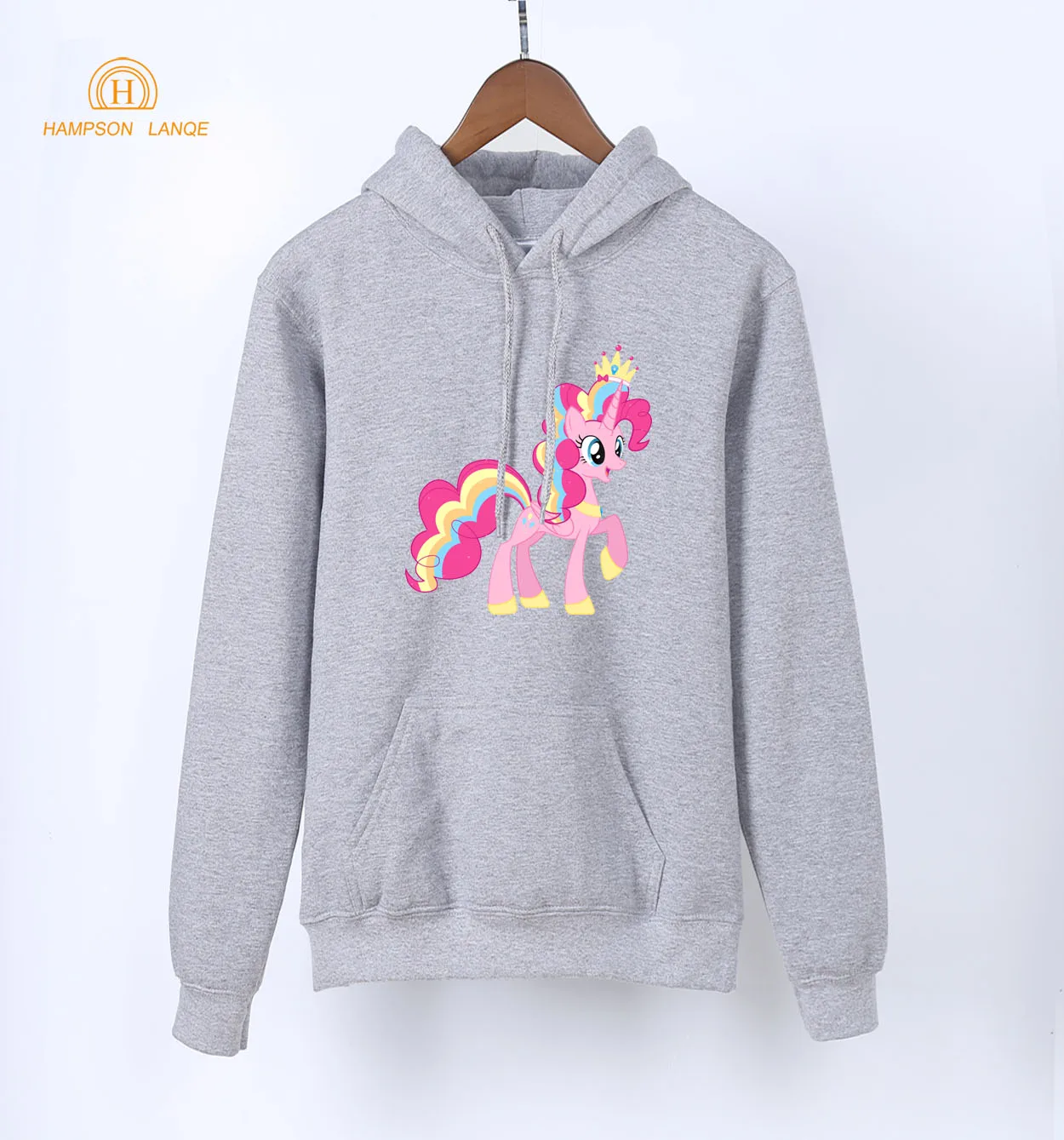 Радужная кавайная лошадь толстовки для девочек 2020 весна осень аниме женские