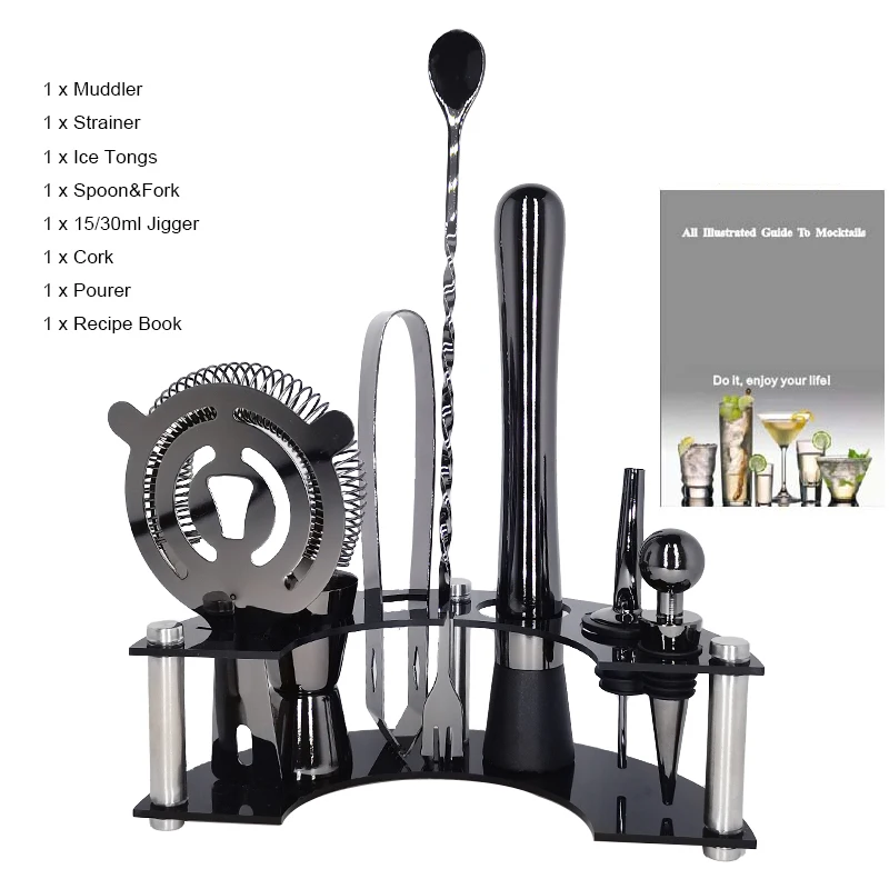 Коктейльный шейкер из нержавеющей стали барный инструмент цвета розового золота