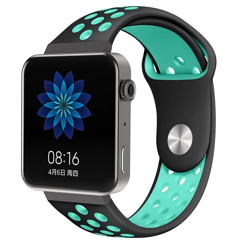 8064 Мягкий силиконовый ремешок для часов для xiaomi smart watch, новинка, сменный ремешок для mi watch, резиновый ремешок для часов, аксессуары - Цвет: 8064