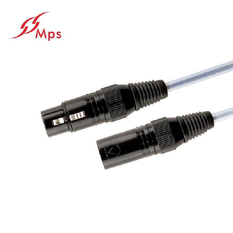 Hi-Fi MPS X-22XLR Hi-end 99.9997% OFC + Si 24K позолоченный 3-контактный разъем XLR баланс аудио кабель