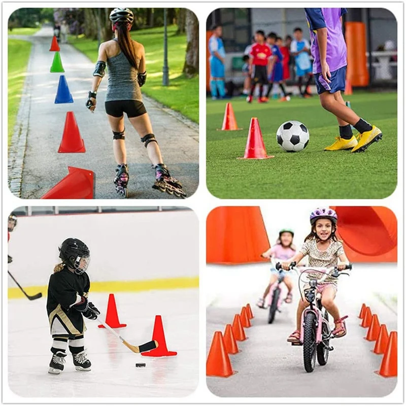 

20 Pcs Football Conical Cone Agility Training Sport Cone Suitable for Track and Field Cone Marking Football Kids Sports