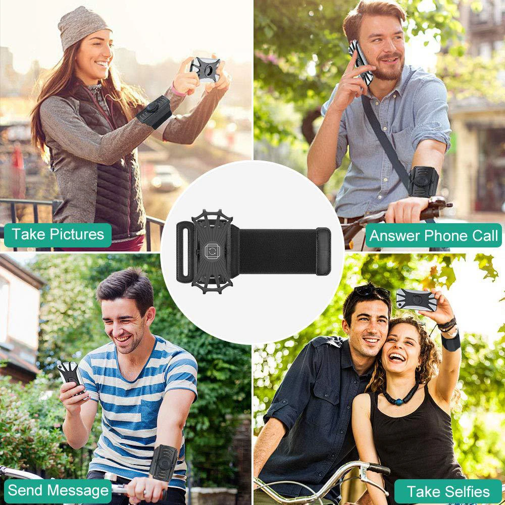 

Removable Rotating Sports Phone Wristband Arm Belt Bag Driving Generation Takeaway Navigation Running Wrist Bag Cycling Travel