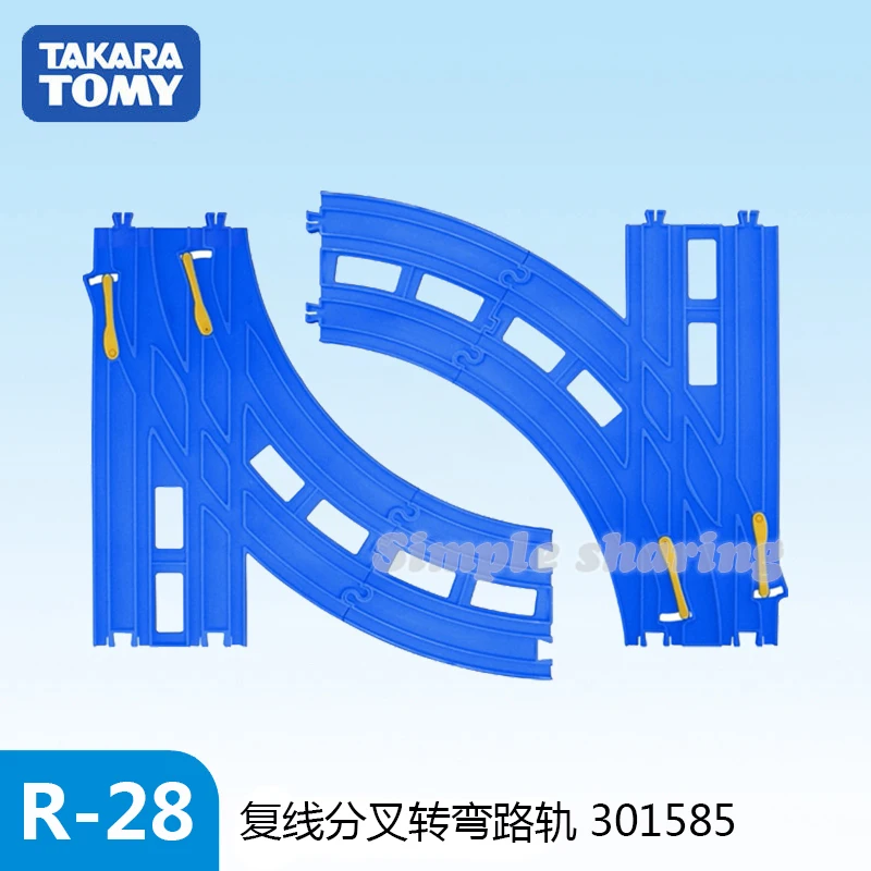 

Новая Поворотная направляющая Plarail с двойной дорожкой (L R каждый набор Вход) R-28