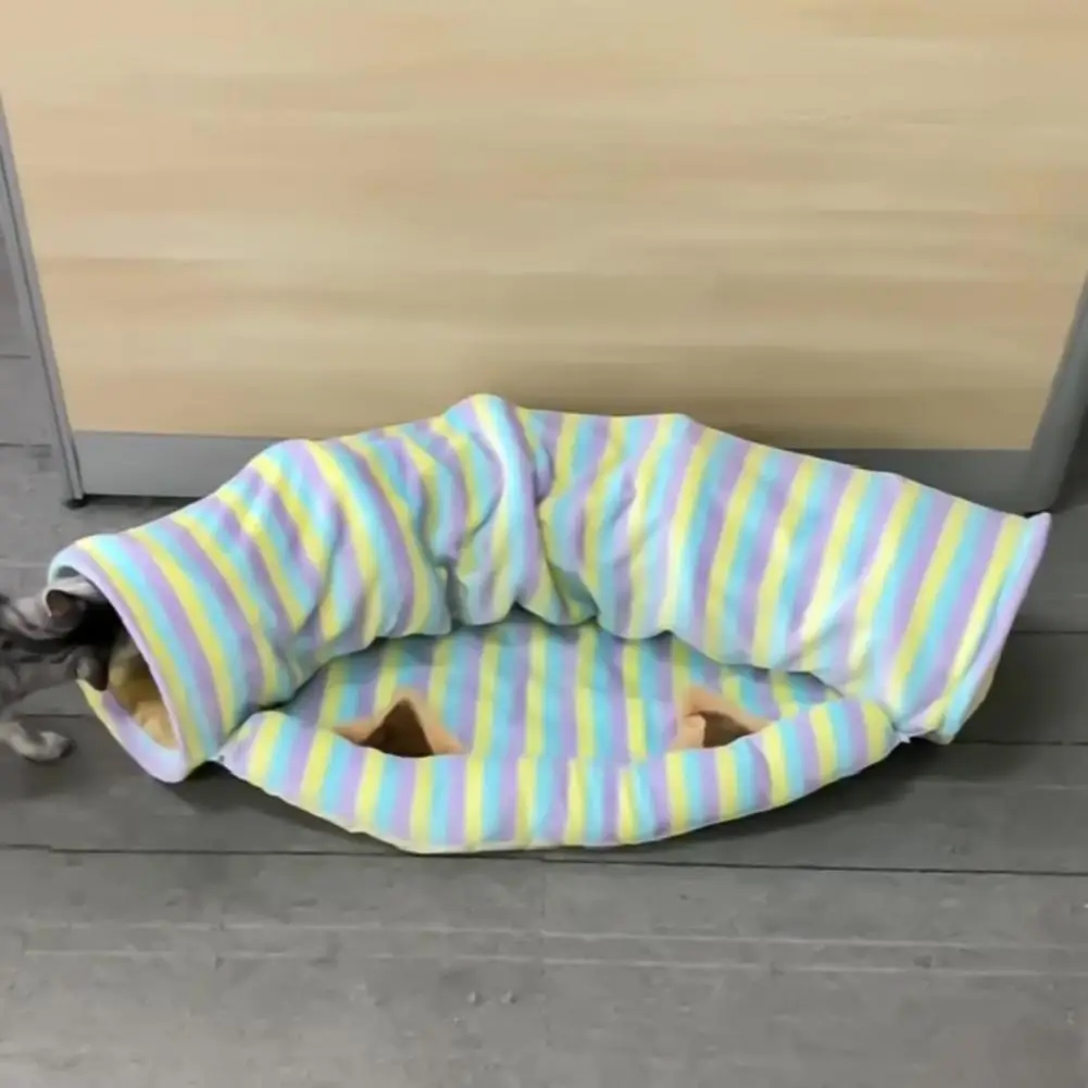 

Легко Чистящая игрушка для кошек со звуковой бумагой, туннель для кошек, игровой туннель для кошек, игрушка-трубка