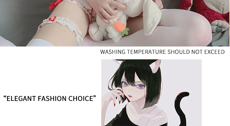 Lovely Sexy Pajama Sweet Strawberry Print Lingerie Set Uniforms School Girl Kawaii Anime Cosplay Bowknot Pajamas with Choker