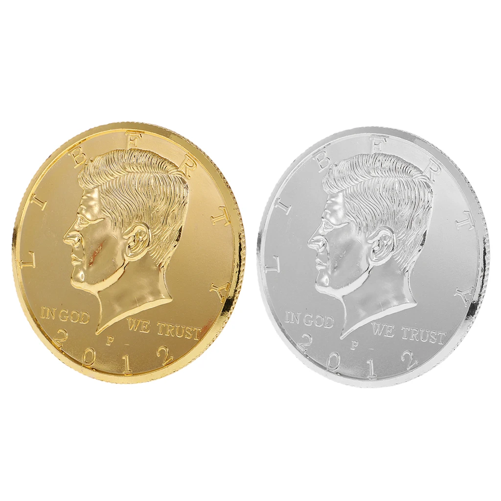 Двухстороннее Металлическое Производство Jumbo Magic Coin волшебный трюк Prop | Игрушки и