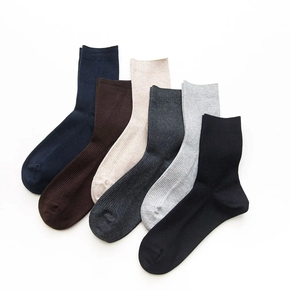 

6 Pairs Men Socks Sport Business Durable Stitching Solid Sock Male Boy Stretchy Excellent Quality Meias Sock EU 39-45 Meias
