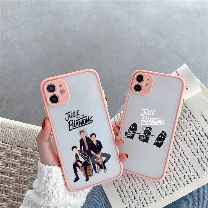 

Julie and the Phantoms Sunset Phone Case For iPhone 13 12 11 Mini Pro XR XS Max 7 8 Plus X Matte transparent Pink Back Cover