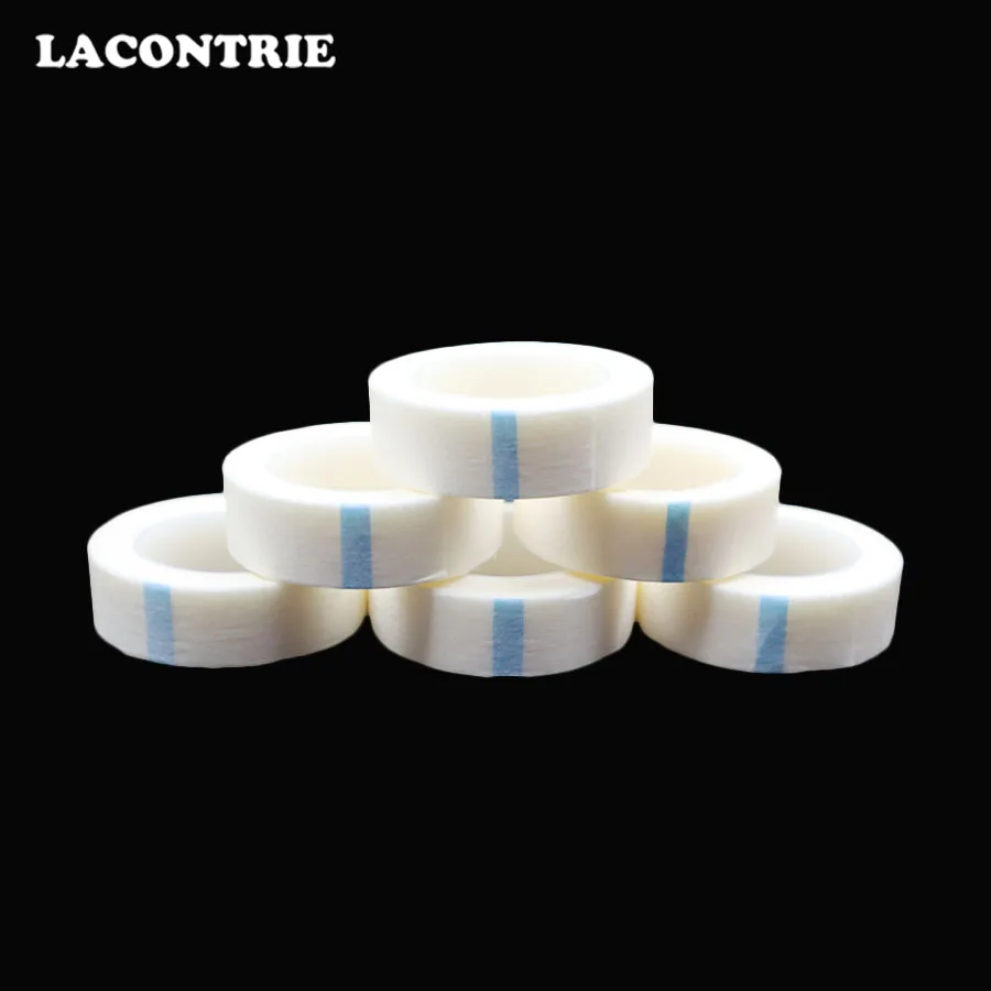 5 рулонов волокно для наращивание ресниц бесплатные подушечки глаз белая лента