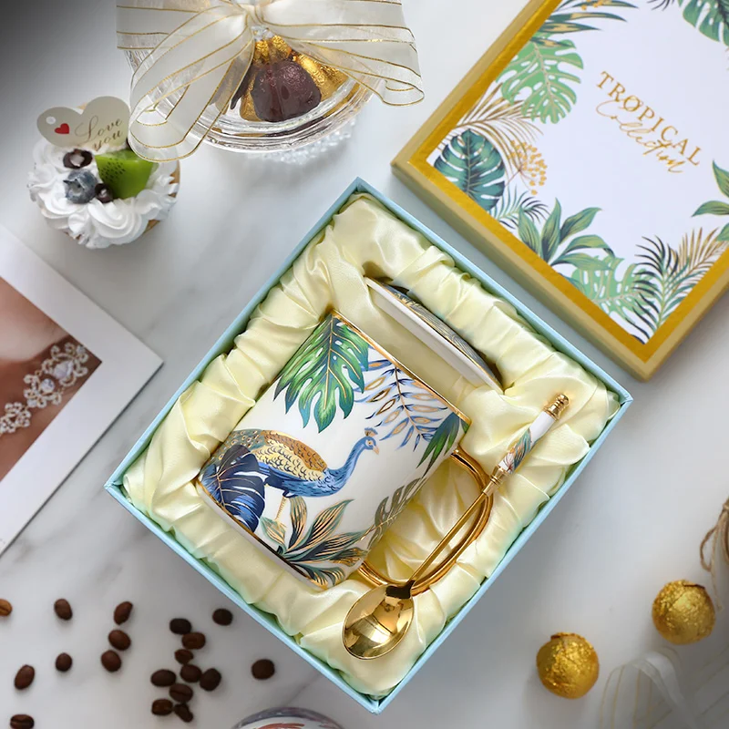Ceramic Mug Coffee  Pot High Quality China Bone Ceramic Home Office Afternoon Tea Teaware  Coffee Mug Gift box