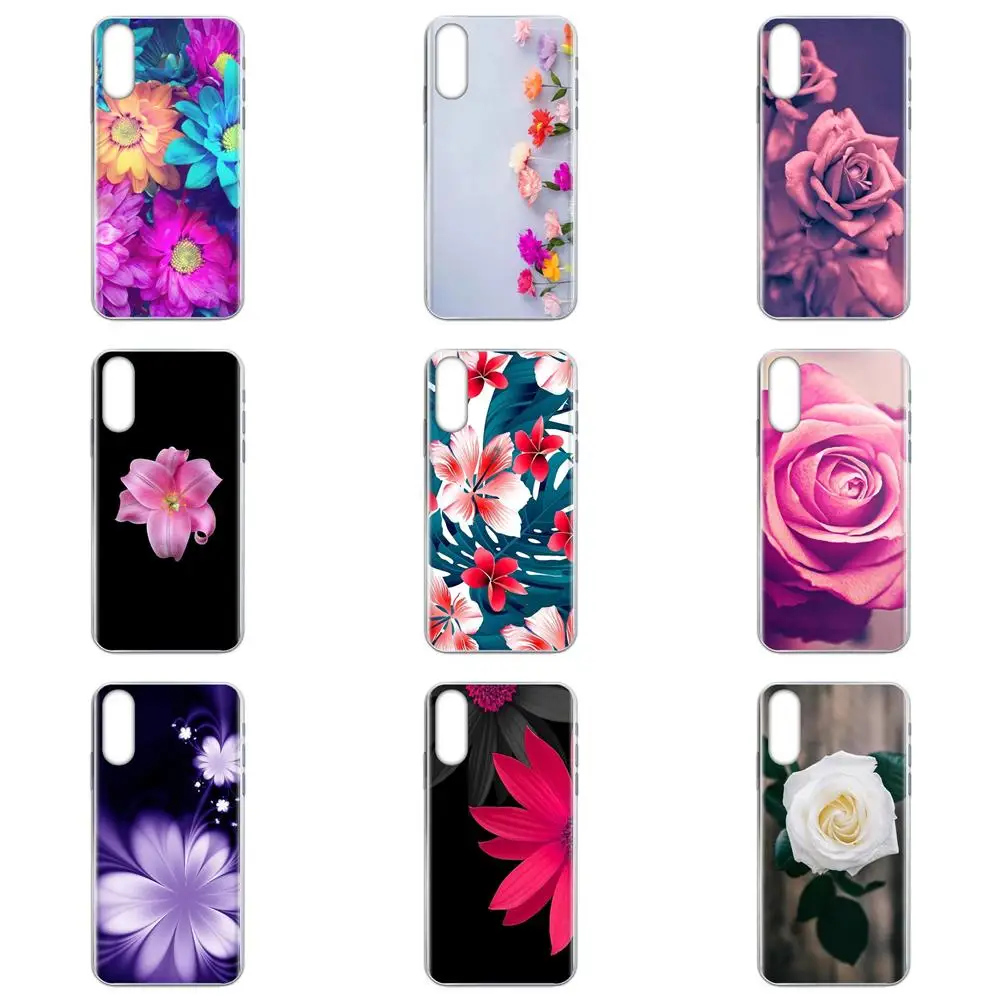 Высокое качество классический мобильный телефон оболочка Прозрачный Цветок для
