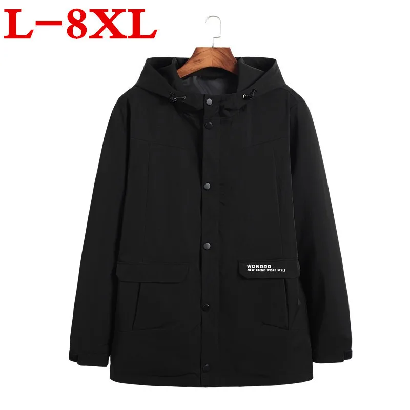 Новинка Высококачественная брендовая одежда 8XL 7XL 6XL весна осень Молодежная