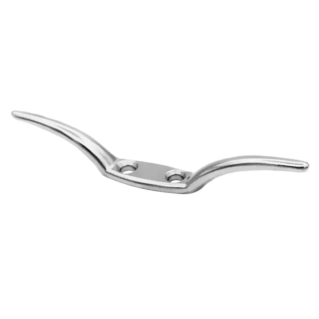 

Marien Grade Stainless Steel Rope Cleat 6' for Flags, Boats, Docks, Tarps and Awnings