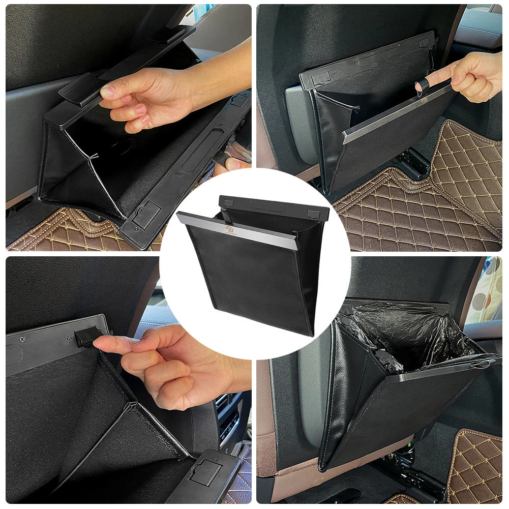 

Универсальная автомобильная мусорная корзина, мусорный мешок для авто, заднее сиденье, магнитная мусорная корзина, мусорная корзина, орган...