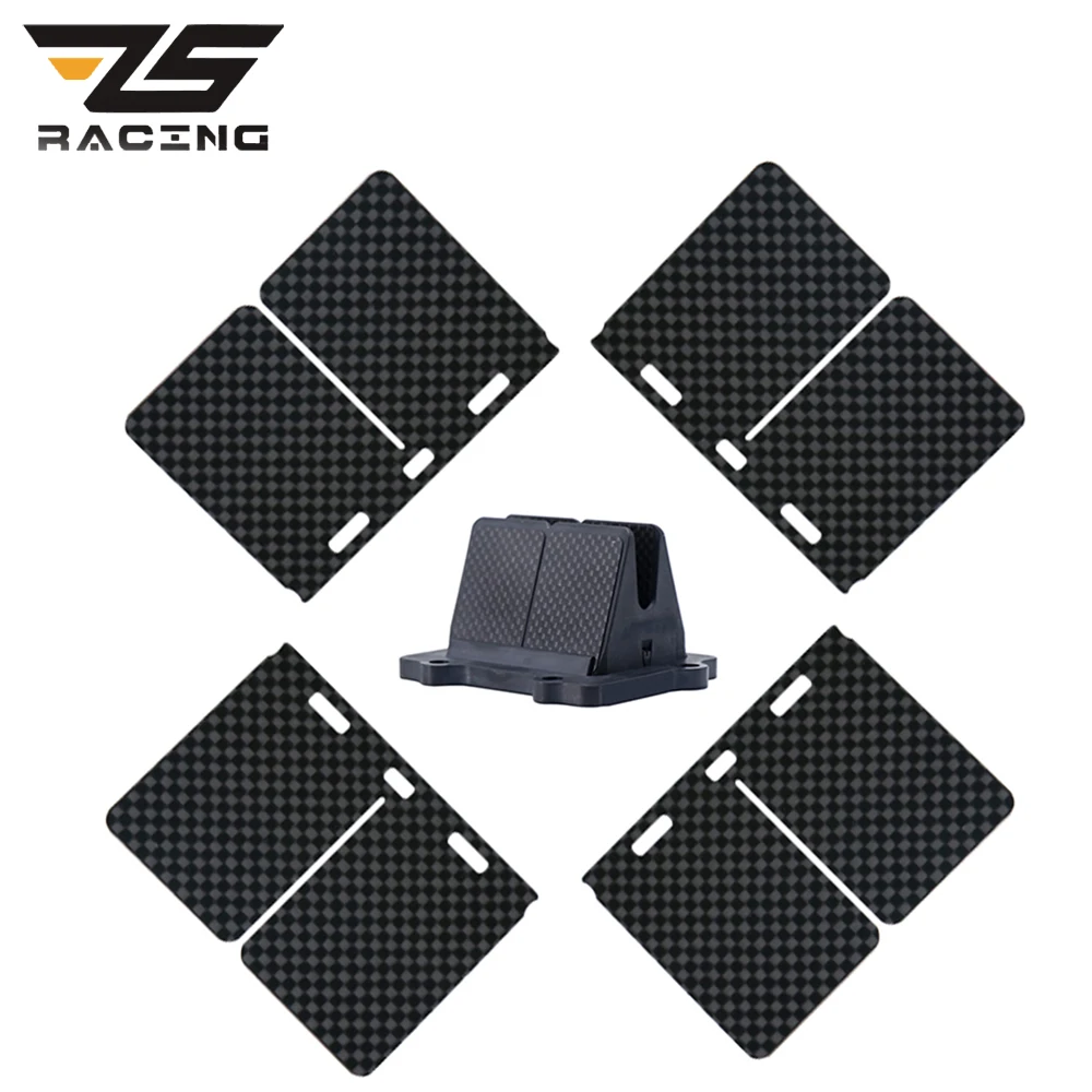 

ZS Racing V307A Flex двухступенчатые впускные трости клапаны из углеродного волокна тростниковый клапан для Yamaha YZ250 YZ250X для SUZUKI RM250